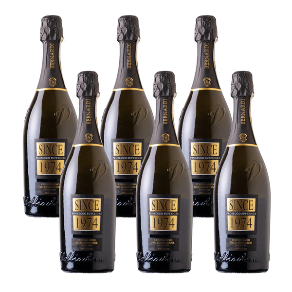 Since 1974 Prosecco Superiore Conegliano Valdobbiadene DOCG Millesimato Dry